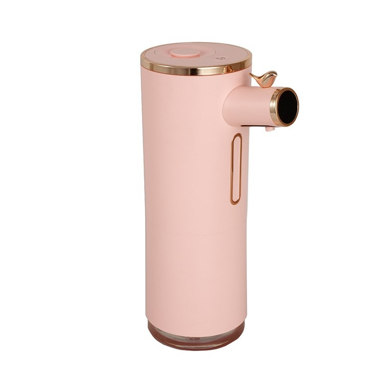 Automatisk flydende sæbe berøringsfri sæbedispenser digital display skum  - Pink