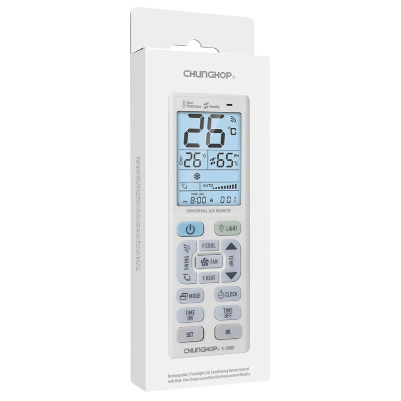 Fjernkontroll CHUNGHOP K-3308E Universal erstatning klimaanlegg AC