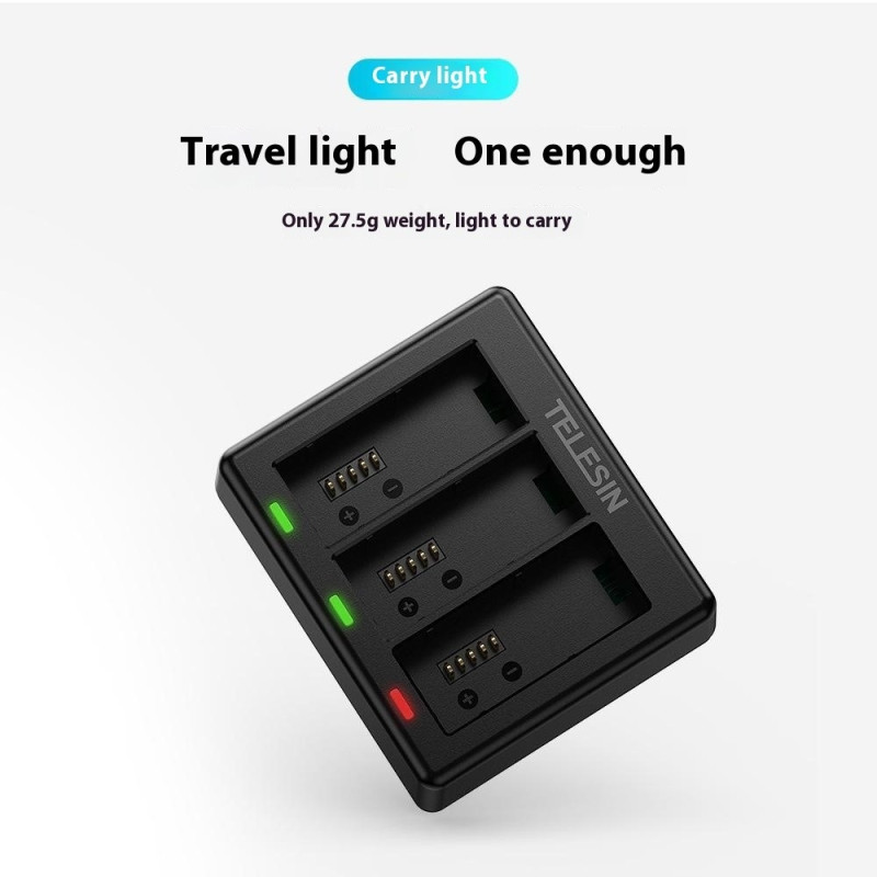 TELESIN S0-BCG-1 For GoPro Hero 13 Battery Charging Dock Base 3 Charging Box