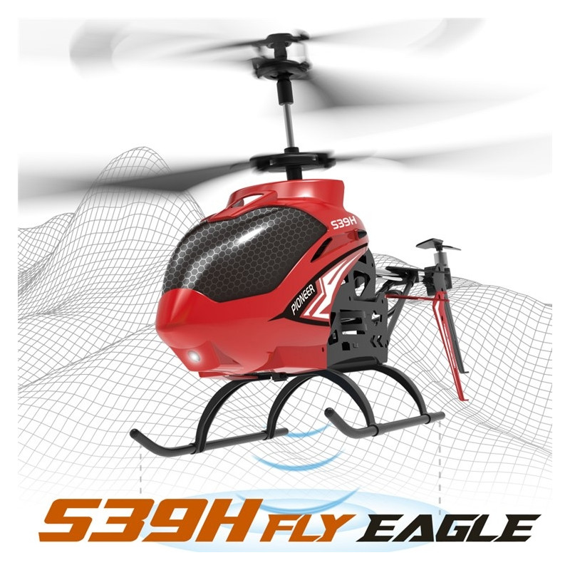 Radiostyrt helikopter Smart høydehold RC 2.4G trådløs legering 2 batterier