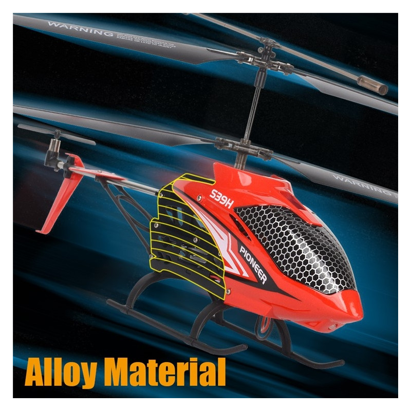 Radio Controlled Helicopter Smart Altitude Hold RC 2.4G Wireless Alloy 2 Batteries