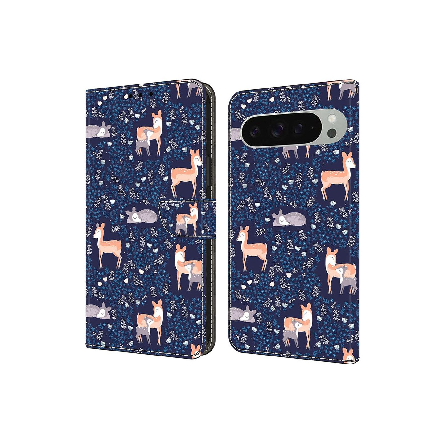 Google Pixel 10 Pro XL Lompakkokotelo Kuviopainettu PU-nahka Flip Teline Puhelinkotelo