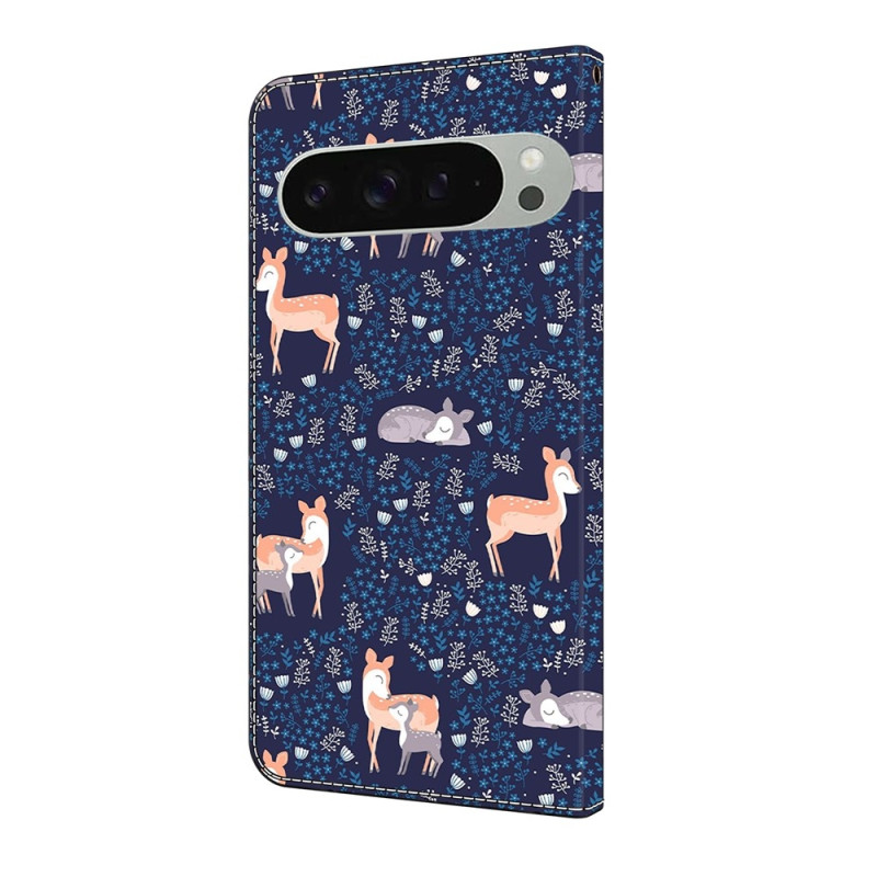 Google Pixel 10 Pro XL Lompakkokotelo Kuviopainettu PU-nahka Flip Teline Puhelinkotelo