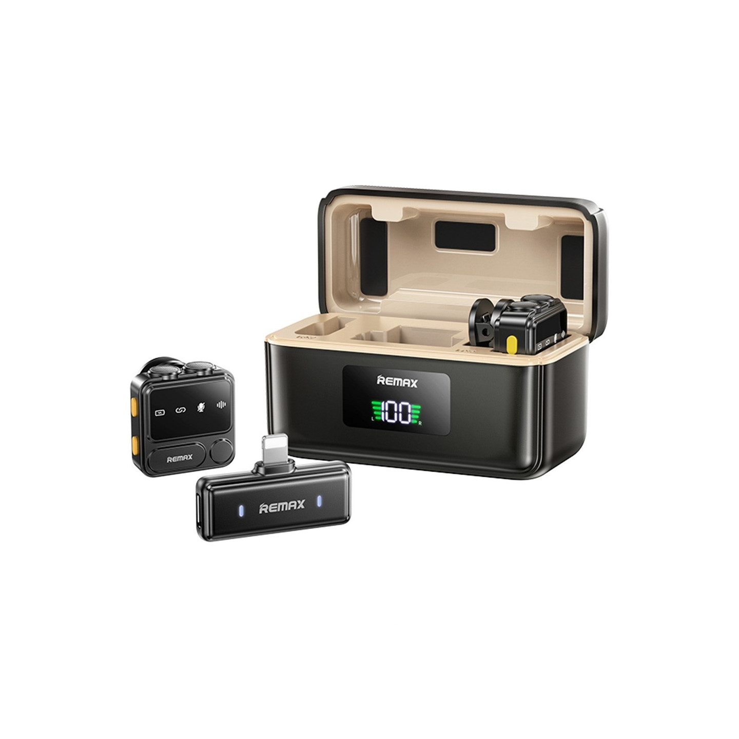 Langaton nappimikrofoni Digitaalinen näyttö Yksi-kaksi mikrofonia - IP-liitäntä