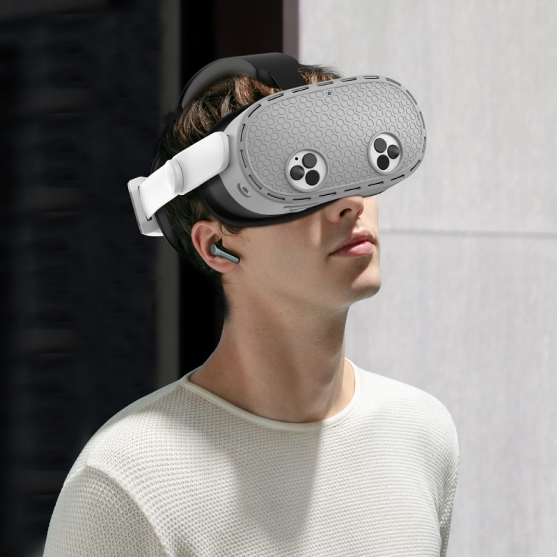 For Meta Quest 3S Set with many many different accessories - Gray