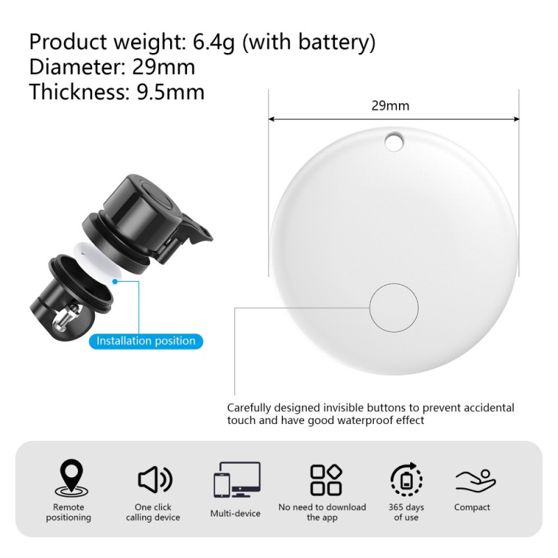Ring Bell Sykkel inkl. Anti-tapt Tracker Global Finder Smart Locator iPhone