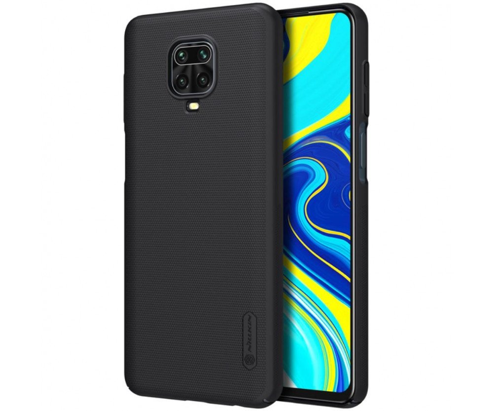 NILLKIN Xiaomi Redmi Note 9 Pro Frostat skal hårt - Svart