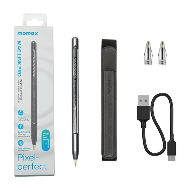 MOMAX MAG LINK Pro Capacitive Stylus Magnetic Adsorption Touch Screen Pen for iPad