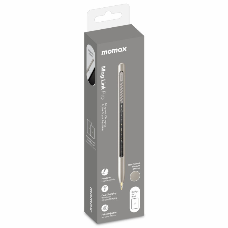 MOMAX MAG LINK Pro Kapacitiv Stylus Magnetisk Adsorption Pekskärmspenna för iPad
