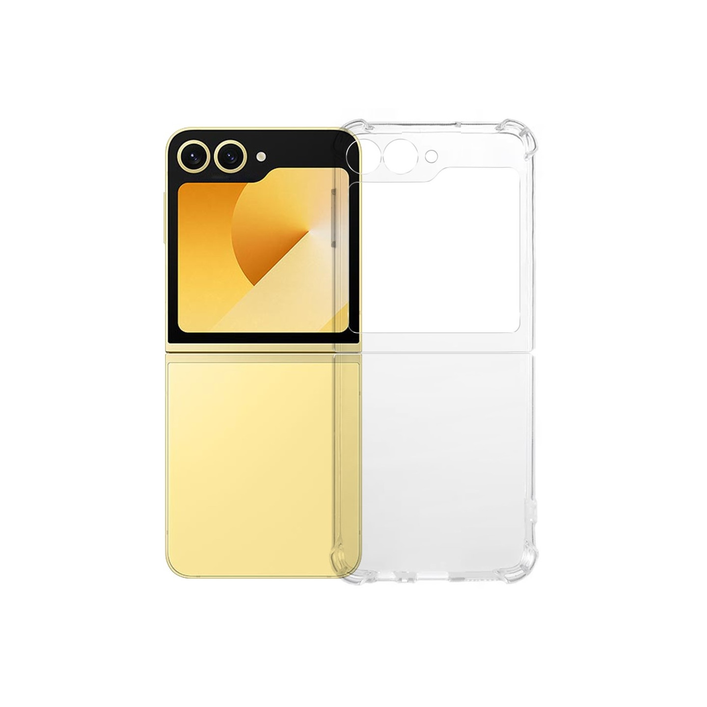 Til Samsung Galaxy Z Flip7 5G Etui 1.5mm TPU Gennemsigtigt Telefoncover