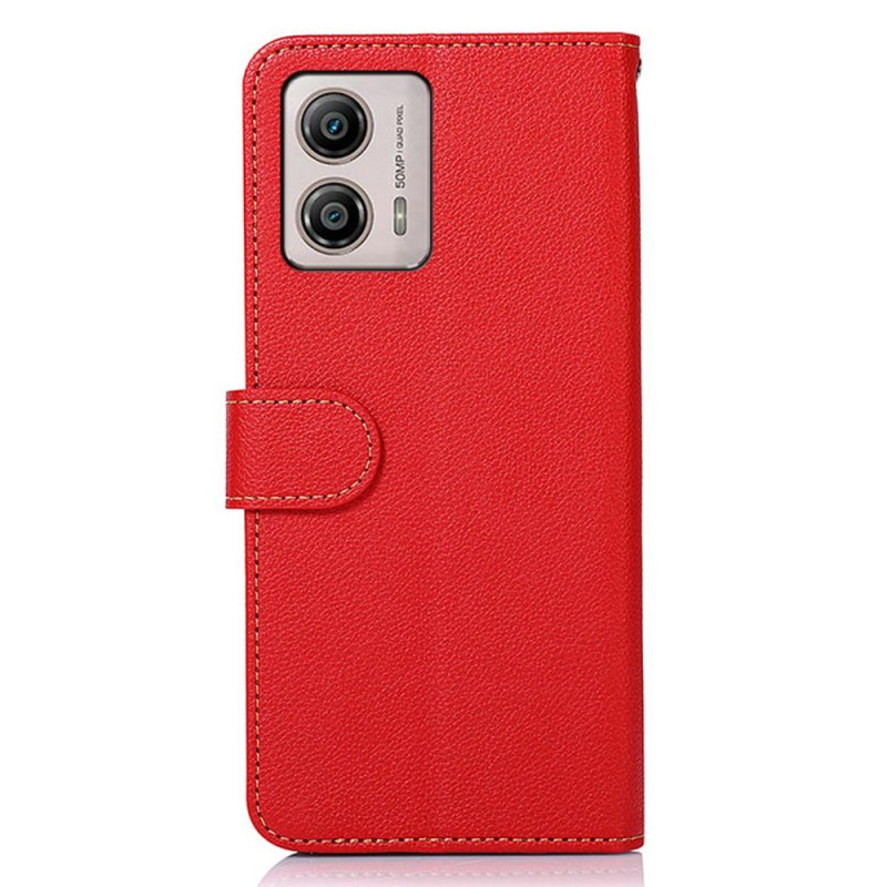 KHAZNEH Phone Cover for Motorola Moto G53 5G / G23 4G / G13 4G - Red / Black
