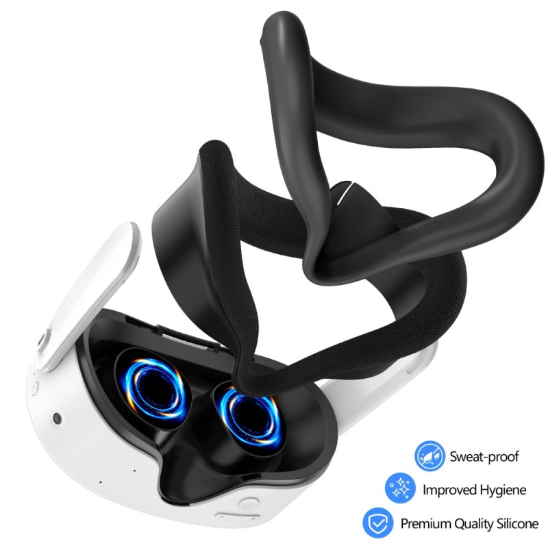 Til Meta Quest 3S sæt med mange forskellige tilbehør - Sort