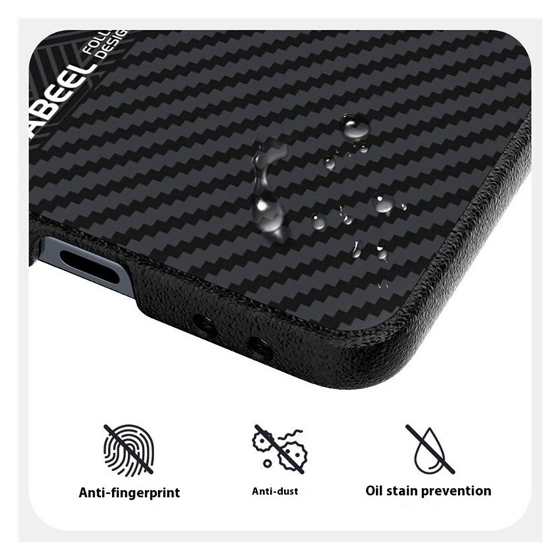 ABEEL For Samsung Galaxy Z Flip7 5G Case PC + Aluminum Alloy + PU-Leather