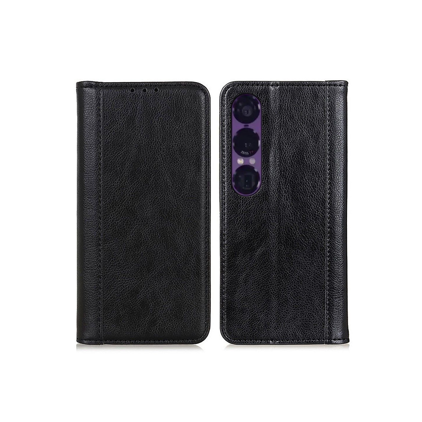 For Sony Xperia 1 VII Stand Case Split Litchi Texture Wallet Phone Cover