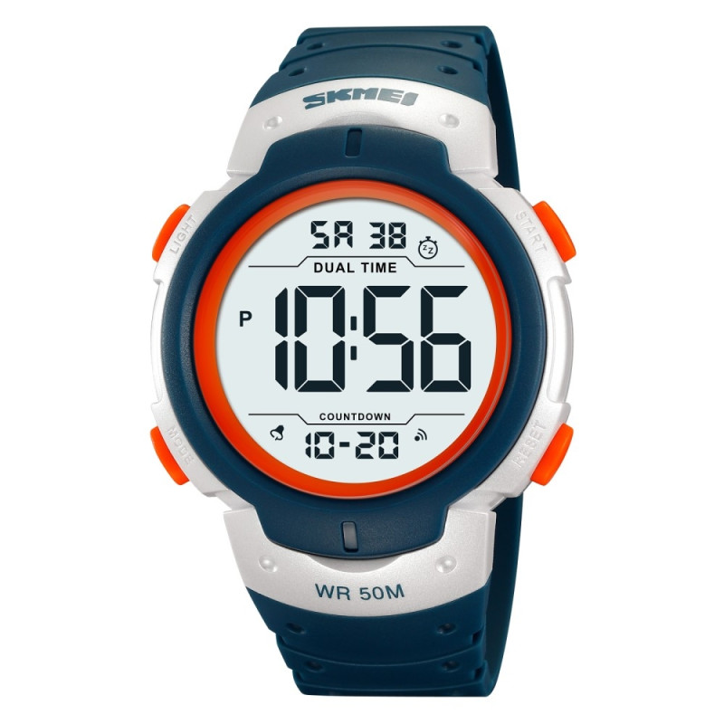 SKMEI Digitaalinen Elektroninen Rannekello Kaksoisaika - Merensininen