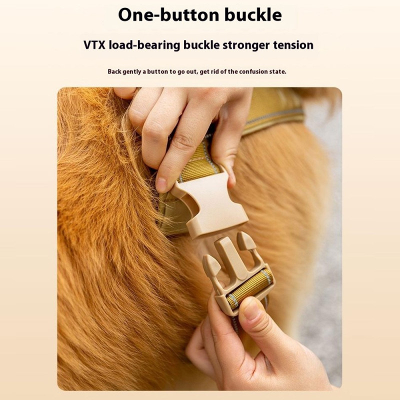 Taktisk Sele med handtag för hundträning och promenader, storlek M