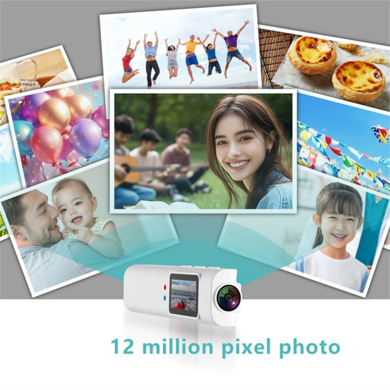 Videokamera Glasögon Kamera IPS-skärm WIFI APP-kontroll 2.7K Ultra HD