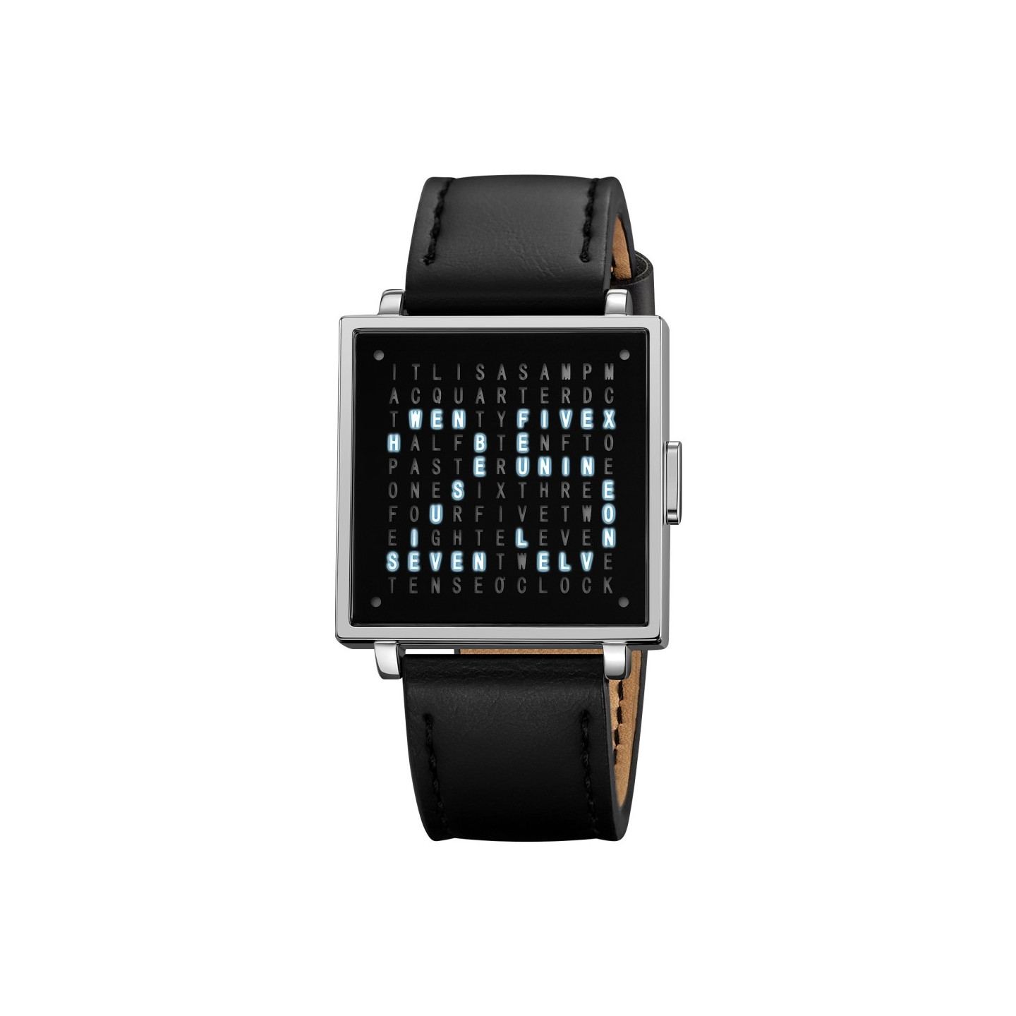 SKMEI Electronic Wristwatch Digital Clock Date Wristwatch - Silver Leather