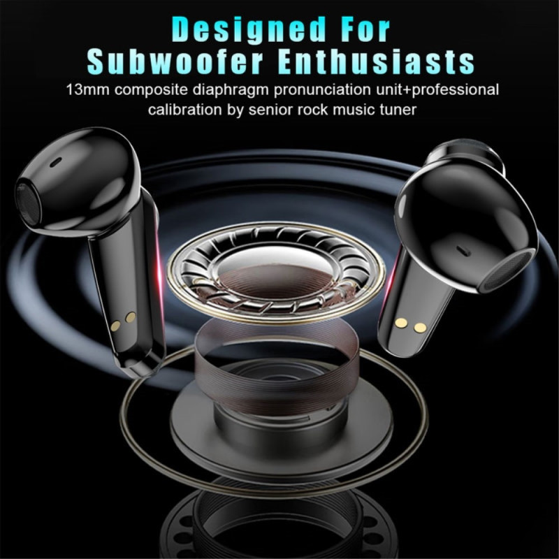 VSIDEA A15K Wireless Headphones BT 5.4 Noise Cancelling Waterproof Headset - Black