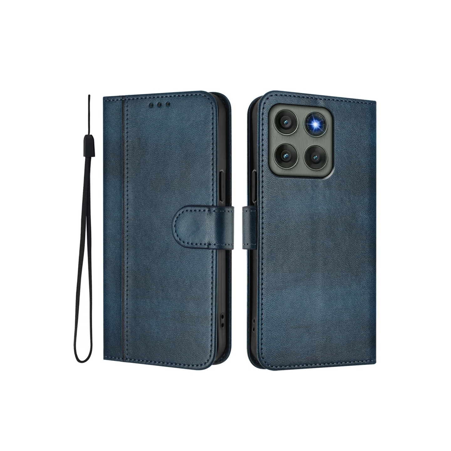 For Motorola Edge 60 Pro 5G Deksel Lommebokstativ Retrotekstur