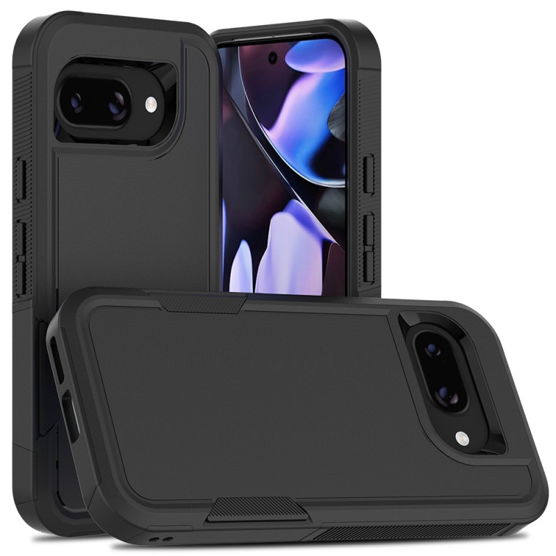 Til Google Pixel 9a Etui 2 i 1 PC + TPU Stødsikkert Cover Sort