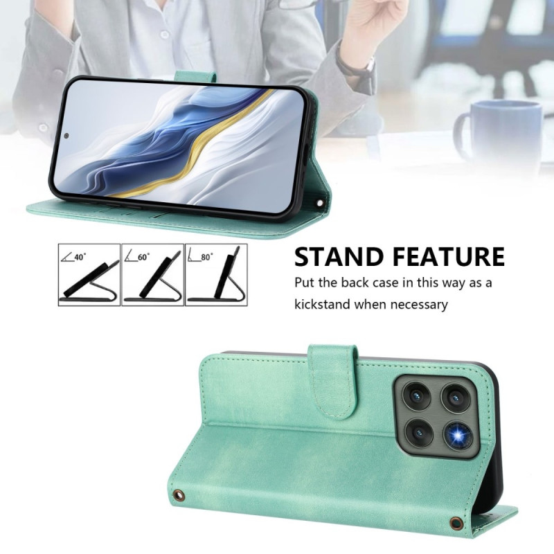 Motorola Edge 60 Pro 5G Suojakotelot Lompakko Teline Retrokuvio Nahkainen