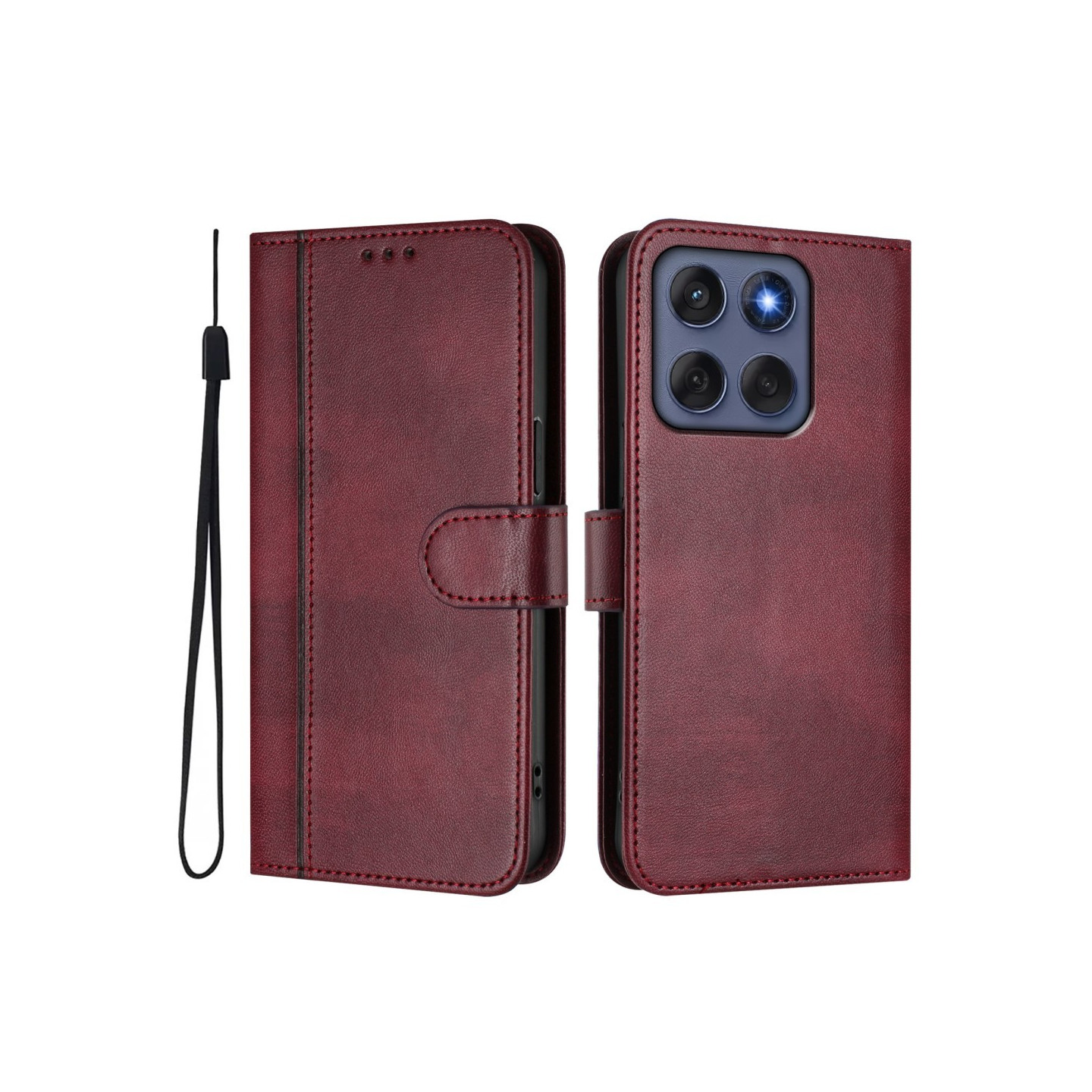 Motorola Edge 60 5G / 60 Fusion 5G Suojakotelot Lompakko Teline Retrokuvio Nahkainen