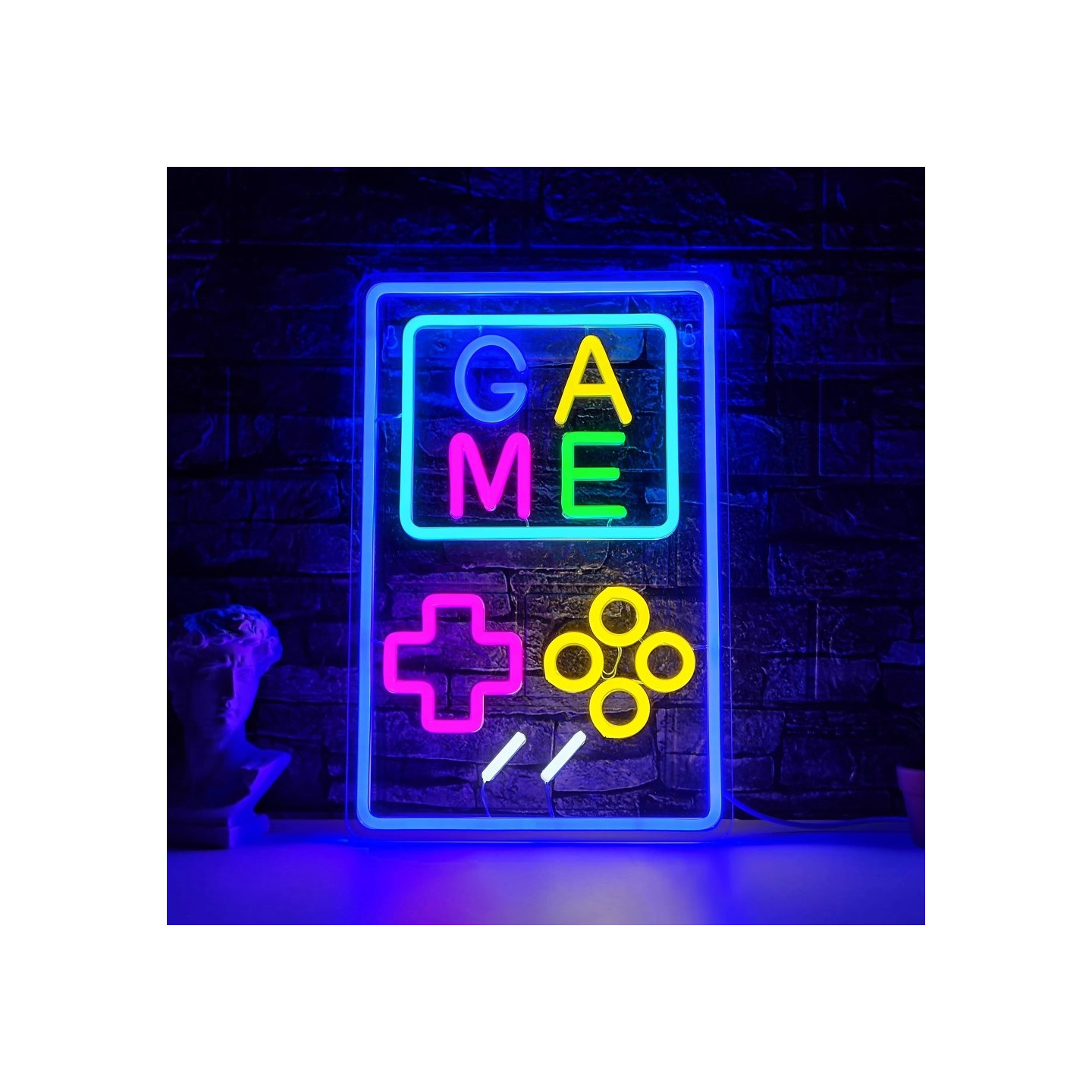 Arcade Game Gamepad Game Games Gaming Neon Light Game Room Wall Decoration Led Lamp