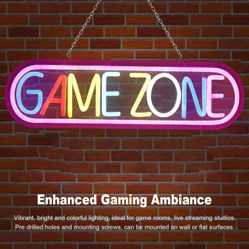 Gaming LED Neonljus Väggdekoration Spelrum Atmosfär Lampa Rum Dekoration