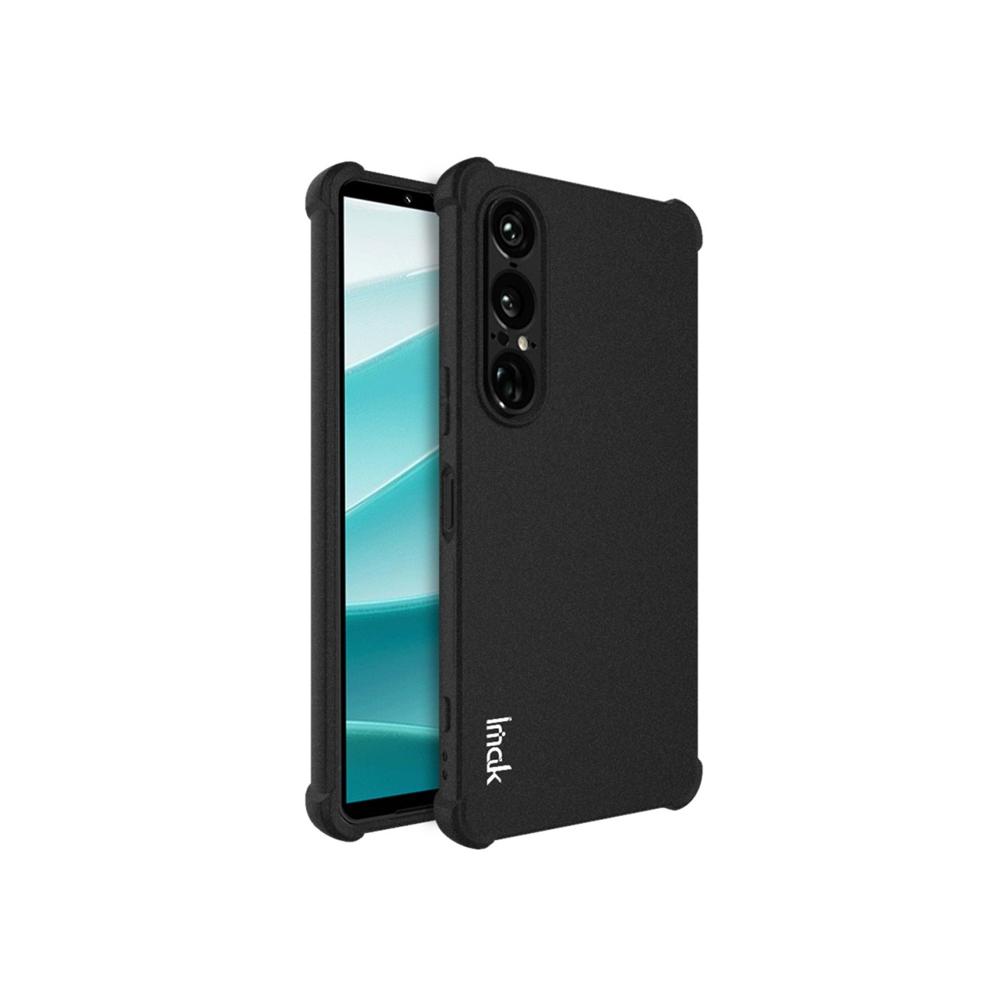 IMAK For Sony Xperia 1 VII Deksel TPU-telefonbeskyttelse Airbag-støtsikker Matte Black