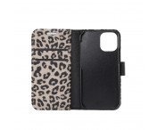 iPhone 12 Mini Plånboksfodral Fodral Leopard - Beige