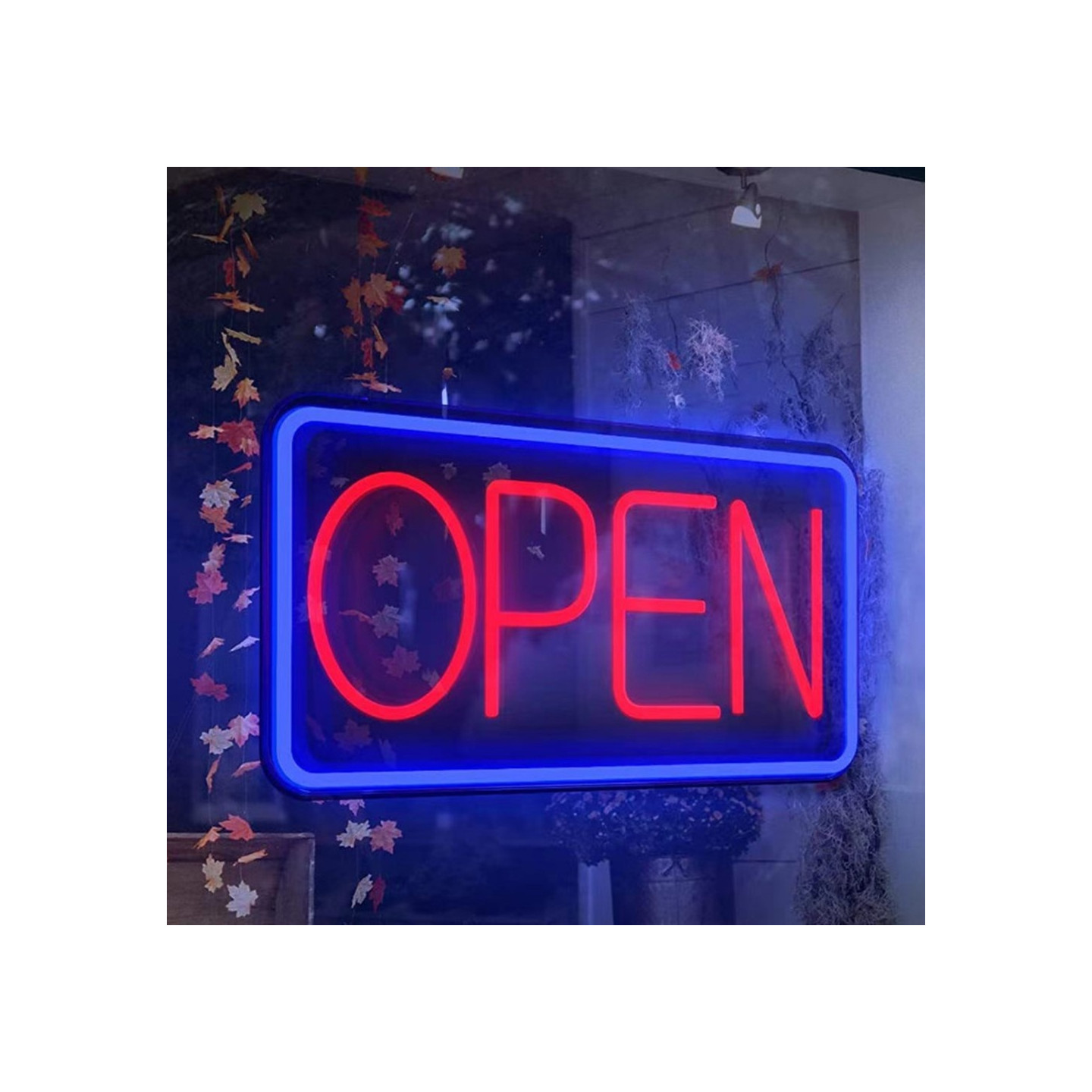 Open Sign Neon Sign Illuminated Signage Neon Light LED Lamp Decor Dimmable