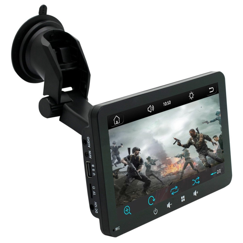 7" trådløs Carplay Android Auto Bluetooth GPS MP5 sugekopp bilstereo