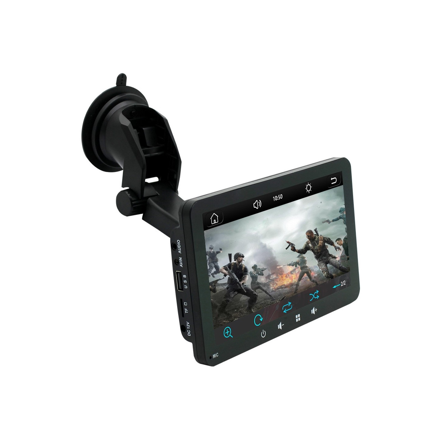 7" Wireless Carplay Android Auto Bluetooth GPS MP5 Suction Cup Car Stereo