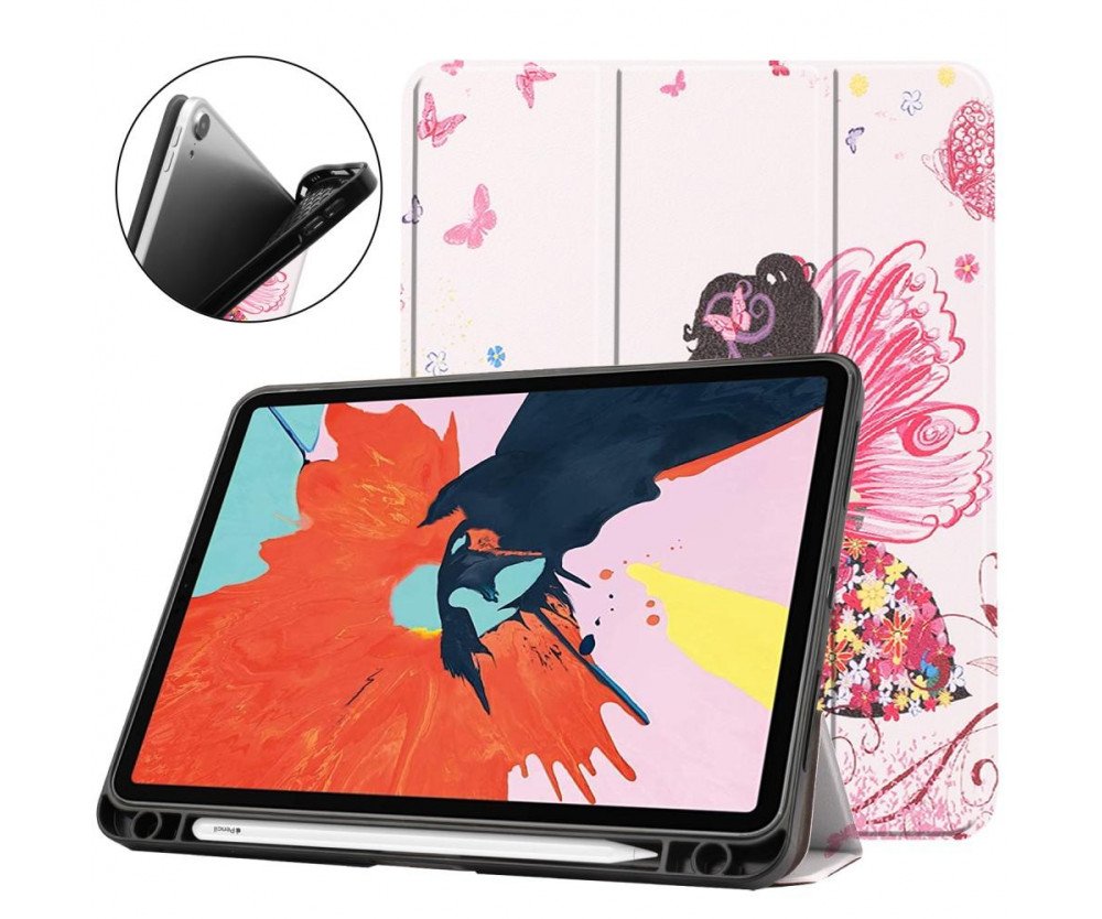 Apple iPad Air (2020) (2022) Slim fit tri-fold fodral - Beautiful Girl