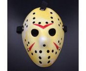 Friday The 13th Jason Mask för Halloween och party - Gul/Röd