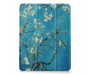 Apple iPad Air (2020) (2022) Slim fit tri-fold fodral - Tree with Flowers