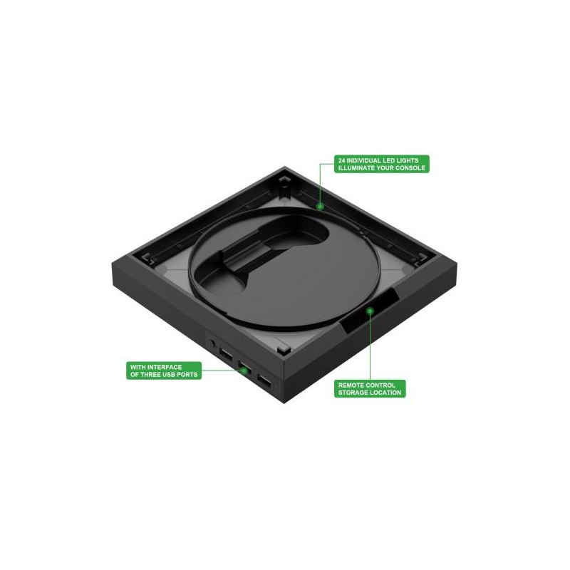 Xbox Series S/X - pelikonsolin pidikkeelle RGB - valopohja