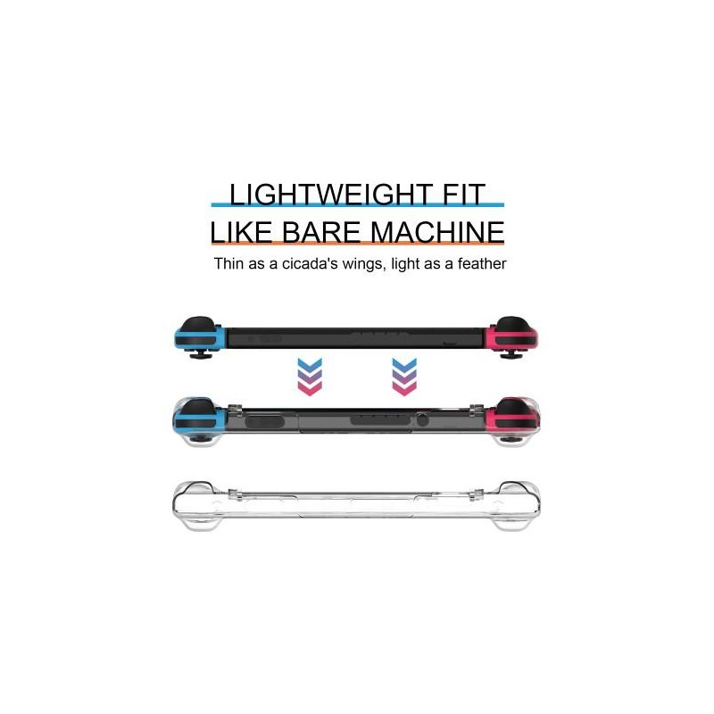 Läpinäkyvä PC - kotelo, joka on yhteensopiva Nintendo Switchin kovakuorisen naarmuuntumattomuuden kanssa