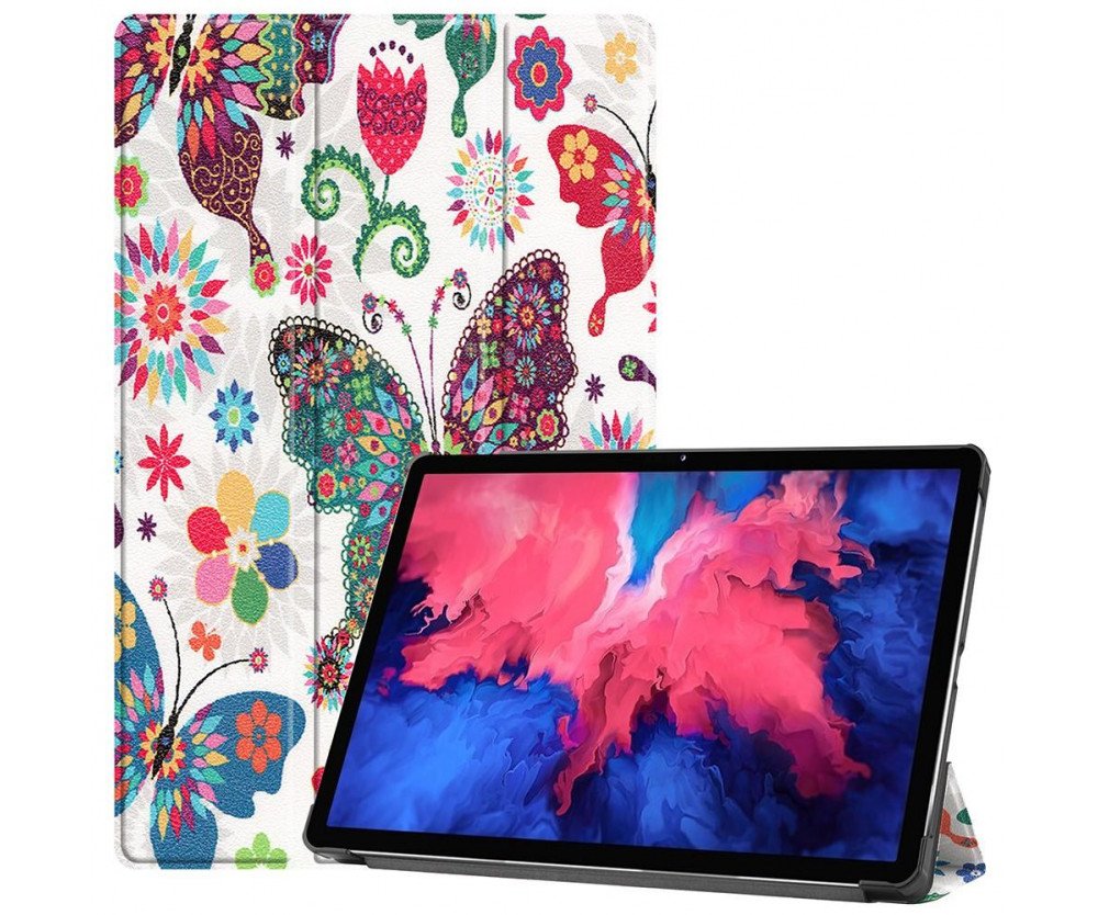 Tri-fold Fodral till Lenovo Tab P11 TB-J606F / P11 Plus - Butterfly