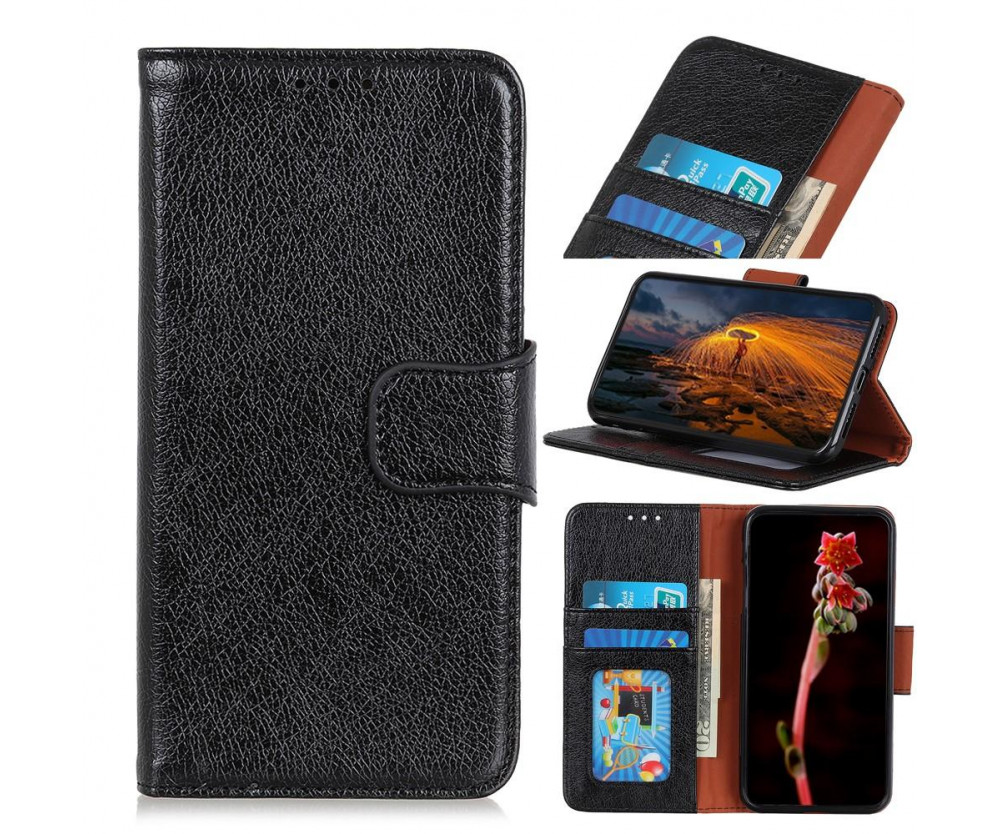 Till Samsung Galaxy A72 5G Plånboksfodral Textured Split - Svart