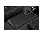 Till Samsung Galaxy A72 5G Karbon fiber Texture  Skal - Svart