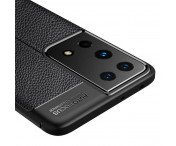 Samsung Galaxy S21 Ultra TPU-skal Litchi Grain - Svart