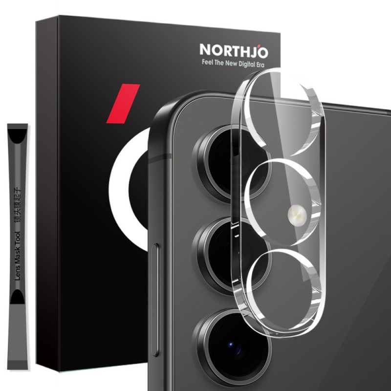 NORTHJO Samsung Galaxy S25 Karkaistu Lasi Kameran Linssinsuoja