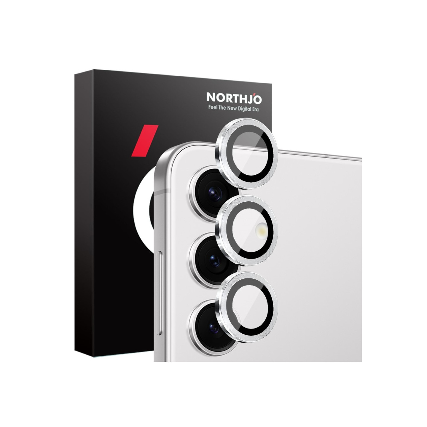 NORTHJO for Samsung Galaxy S25+ Herdet Glass Kameralinsebeskytter