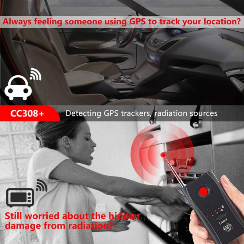 Detektor til kamera, RF, GSM, aflytningsudstyr og GPS-tracker – detektor til skjult udstyr
