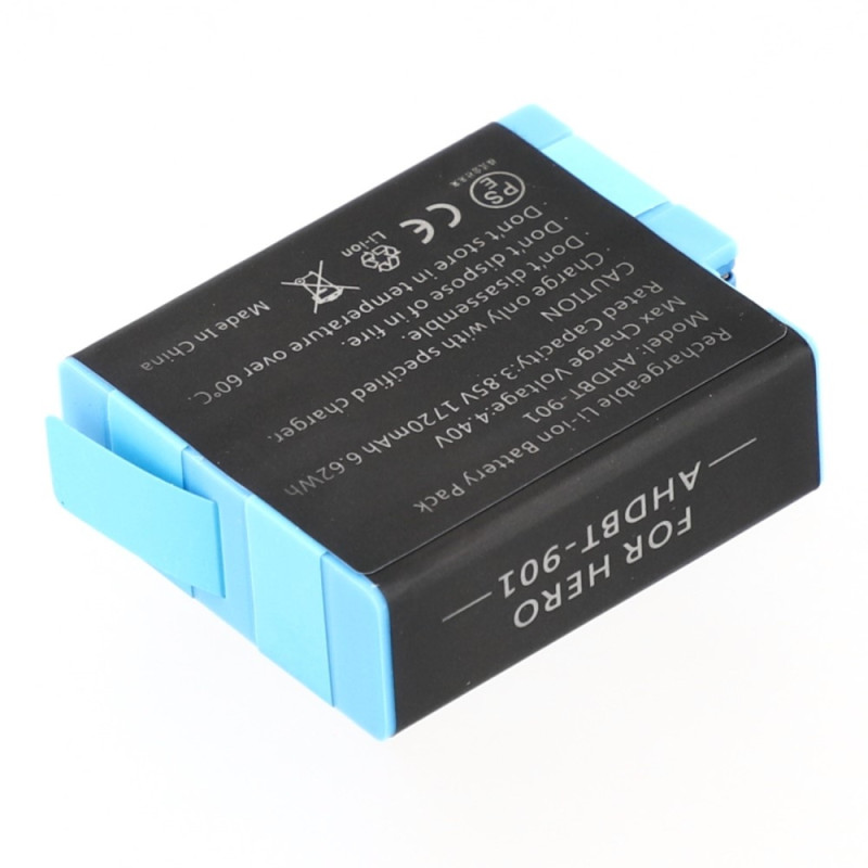 Battery for GoPro Hero 12 11 10 9 3.85V 1720mAh AHDBT-901 Replacement Battery