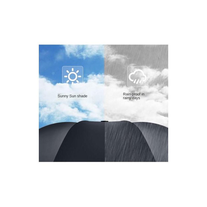 Anti - UV Umbrella Portable Sun Rain Umbrella - Auto Open / Navy Blue