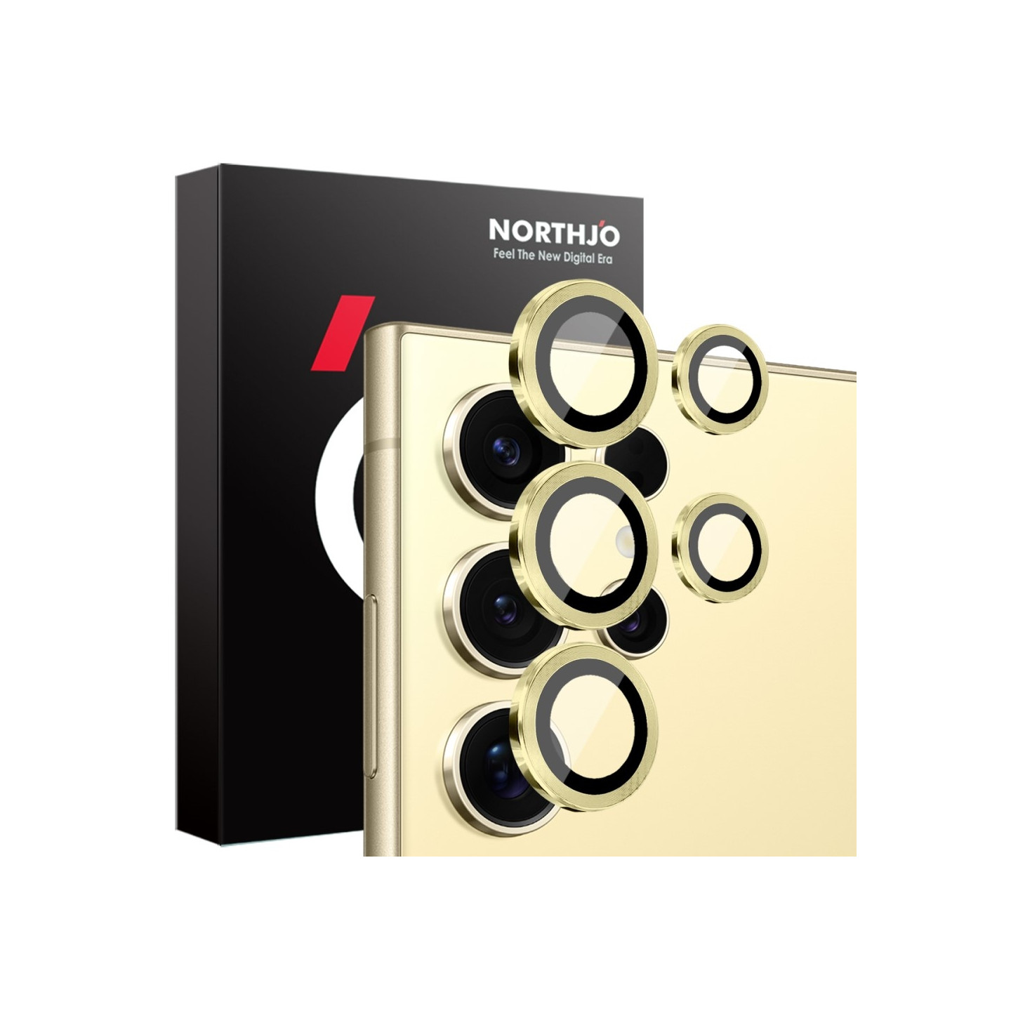 NORTHJO til Samsung Galaxy S25 Ultra Hærdet Glas Kameralinsebeskytter