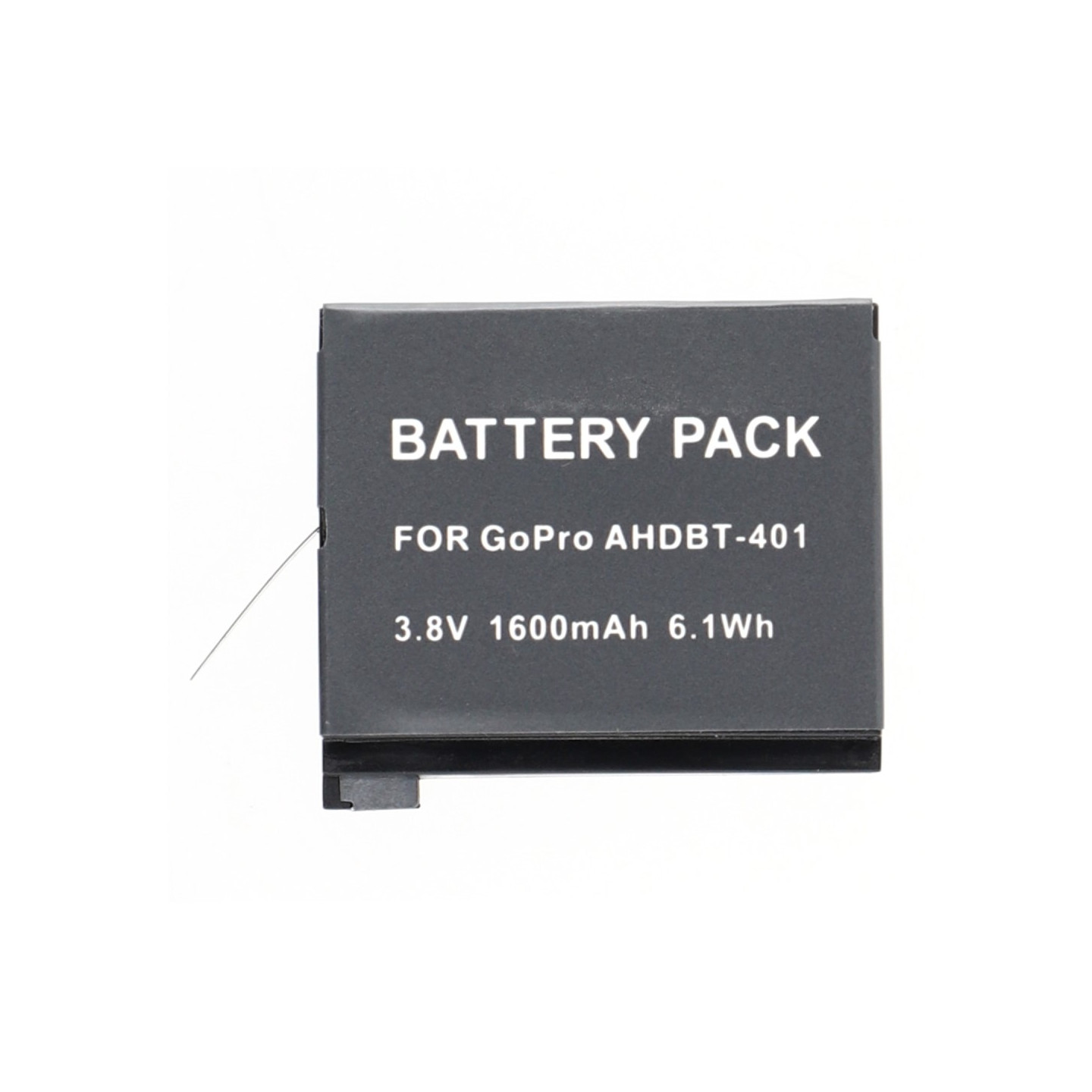 GoPro Hero 4 -kameran akku 3.8.0V 1600mAh AHDBT-401 vaihtoakku